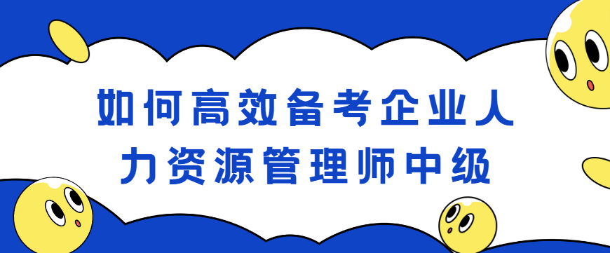 如何高效备考企业人力资源管理师中级